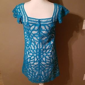 Betsey Johnson Dresses - Blue Capped Sleeve Betsy Johnson Dress Betsey Johnson Dresses - Blue Capped Sleeve Betsy Johnson Dress